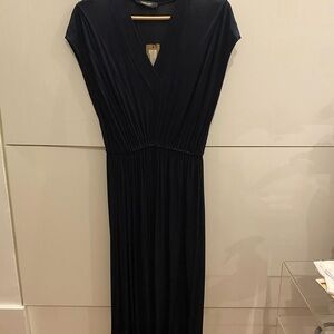 Rachel Comey Navy V-Neck Maxi Dress